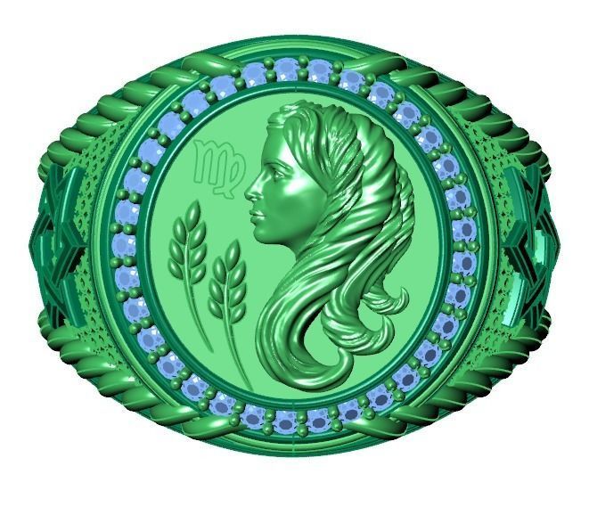 Men Zodiac Ring Set 12Signs 3DModel STL 3DM 3D print model_25