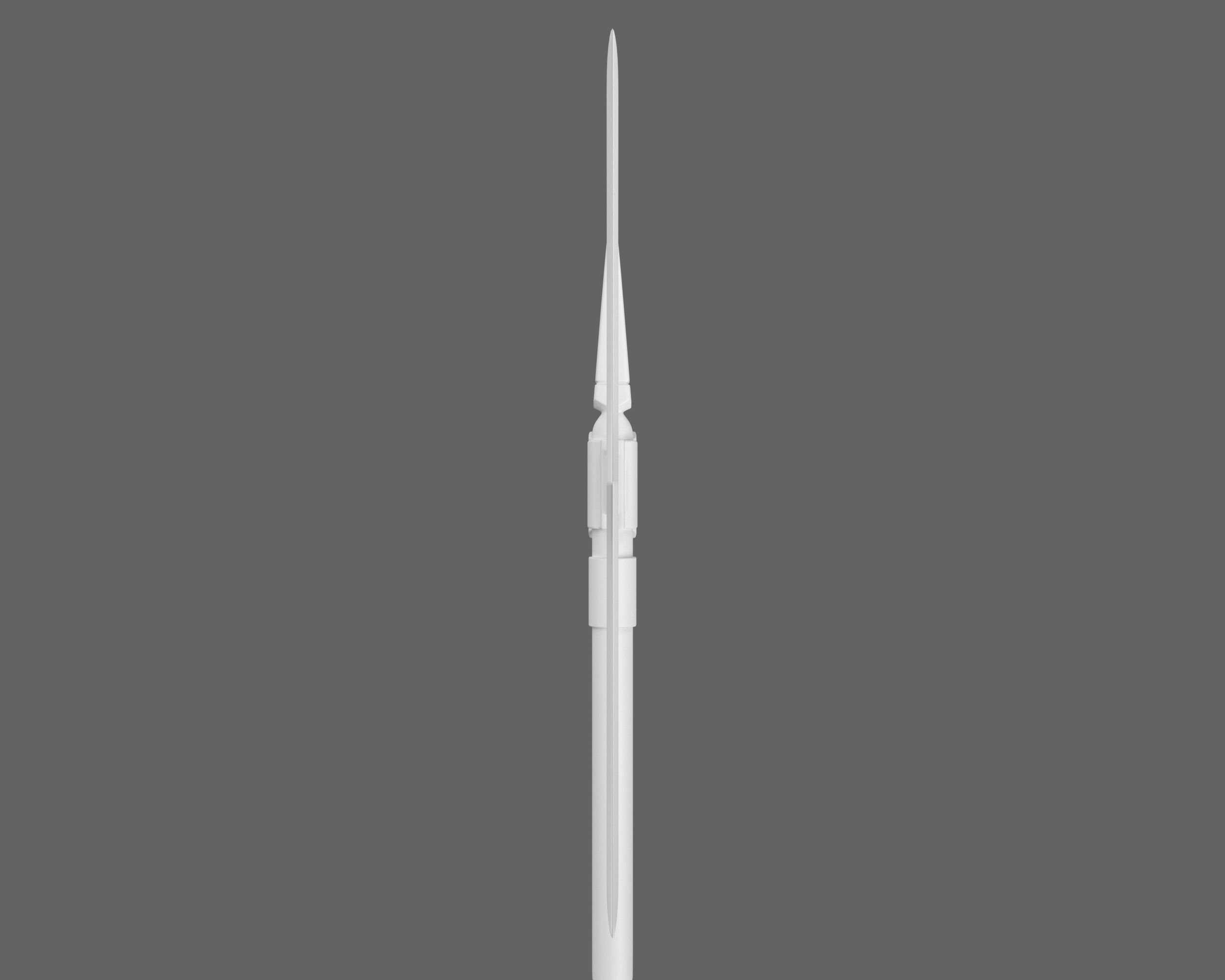 Ancient Indo Persian Scythe Low-poly 3D model_12