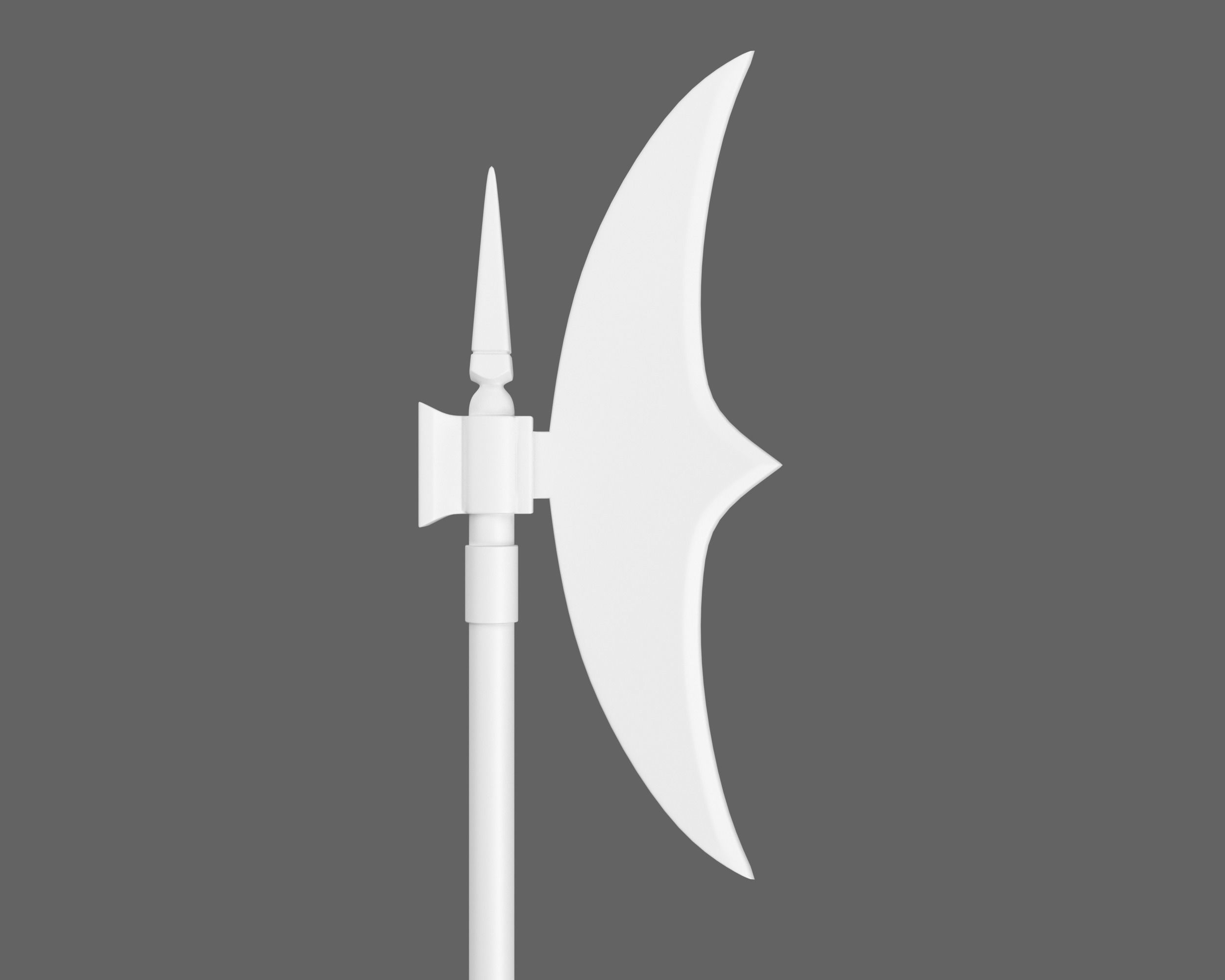 Ancient Indo Persian Scythe Low-poly 3D model_9