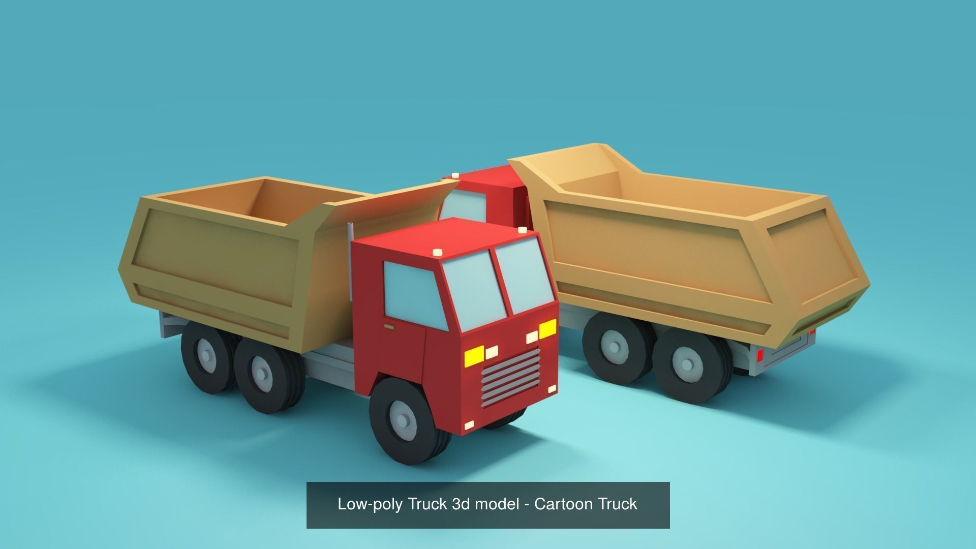Low-poly vehicles 3d models - Cartoon cars 3D Model Collection_2