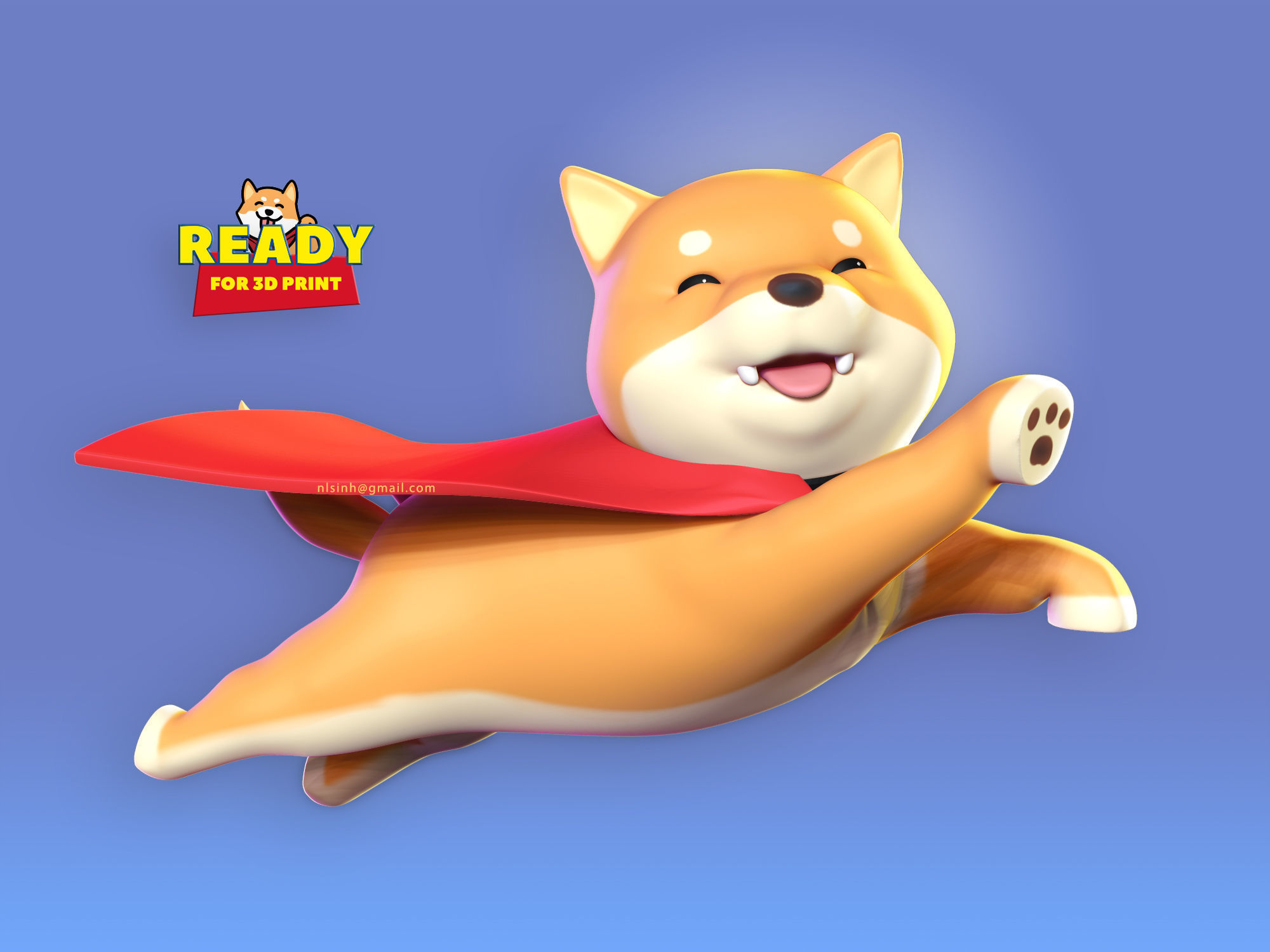 Super Shiba 3D print model_8