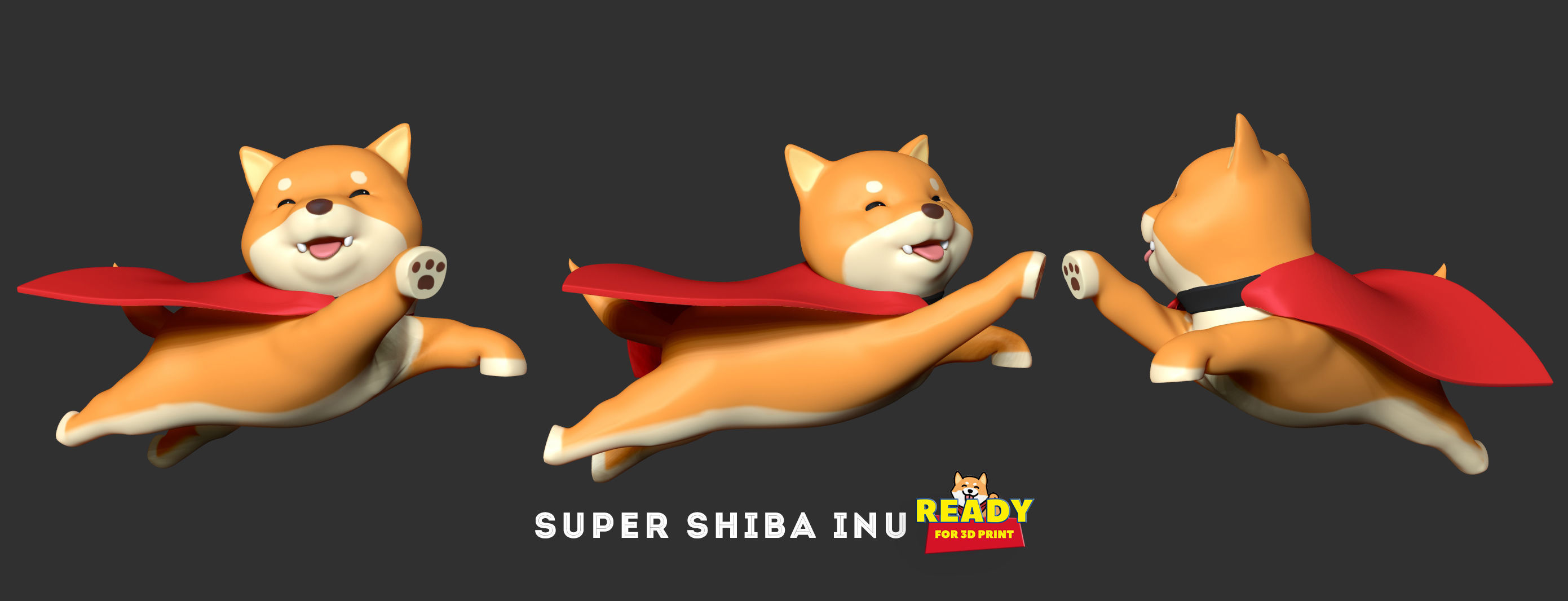 Super Shiba 3D print model_1