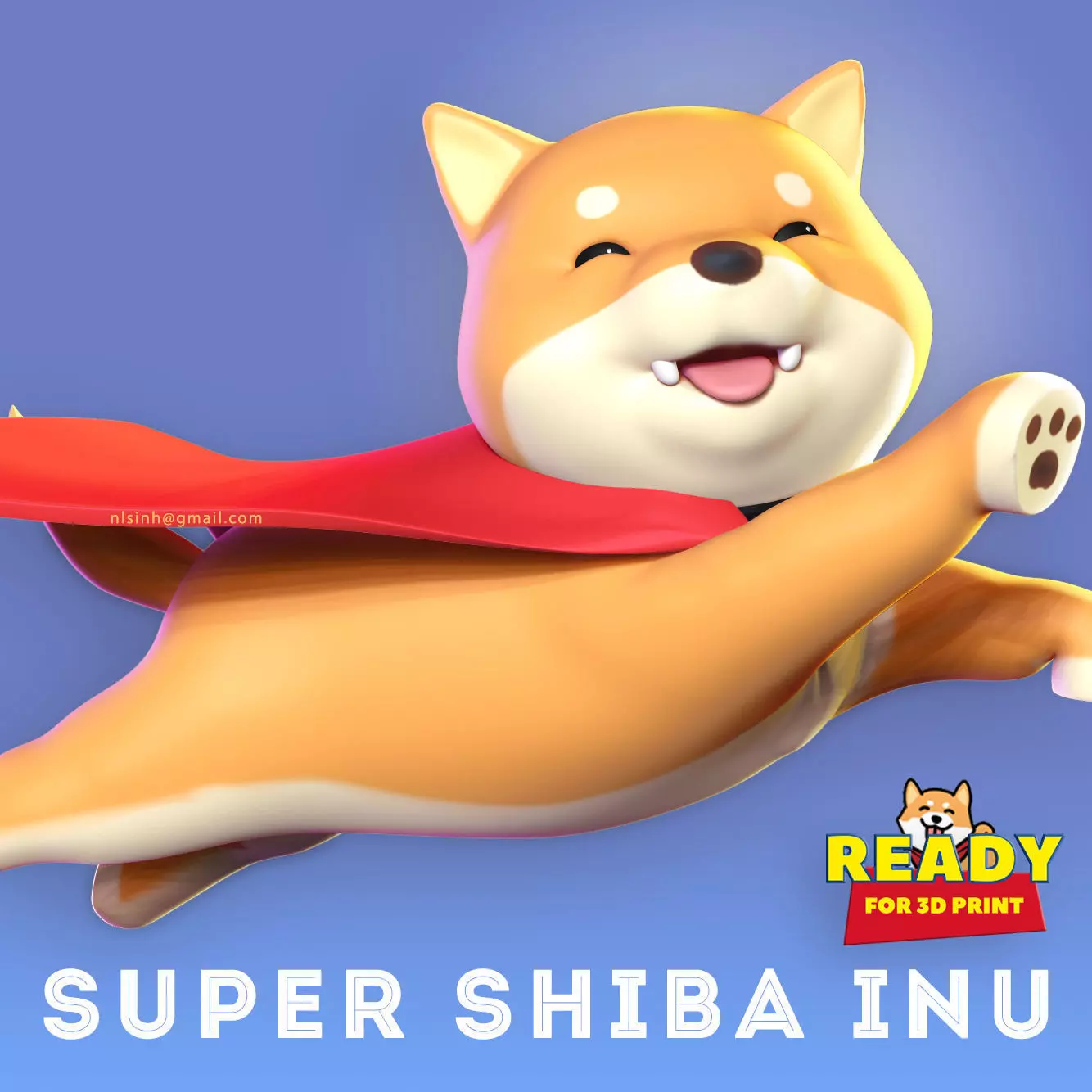 Super Shiba 3D print model_0