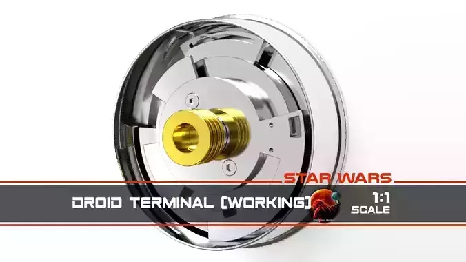Star Wars Droid Terminal working version 3D print model