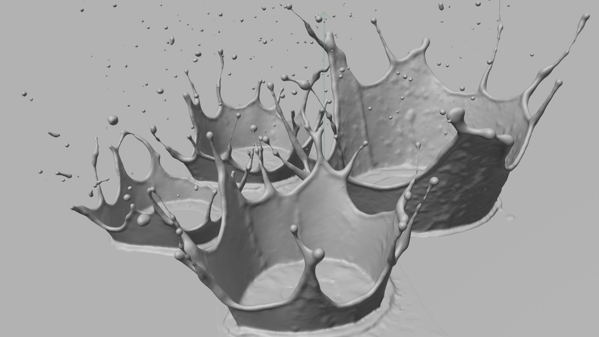 Crown Splash Animated  3D model_4