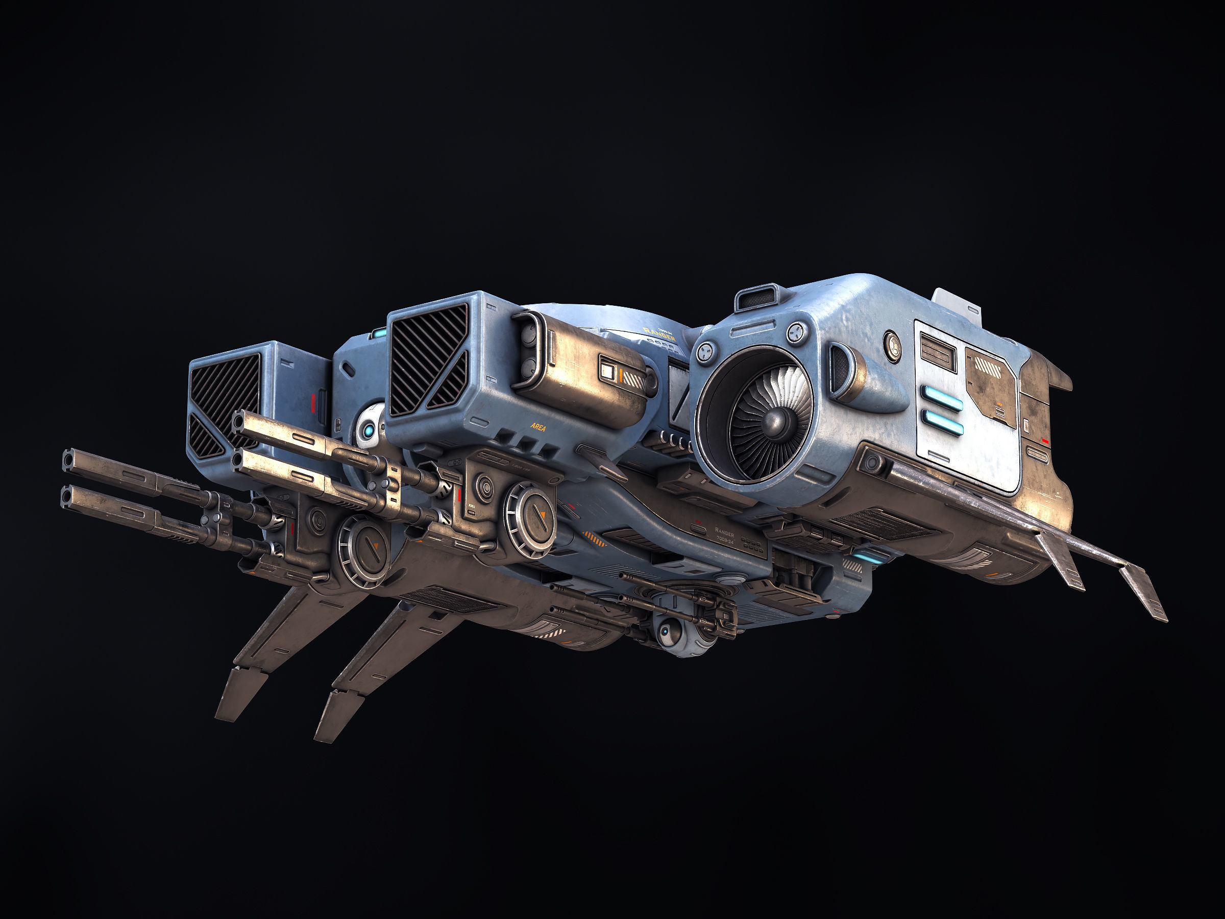 Ranger Spaceship 3D model_7