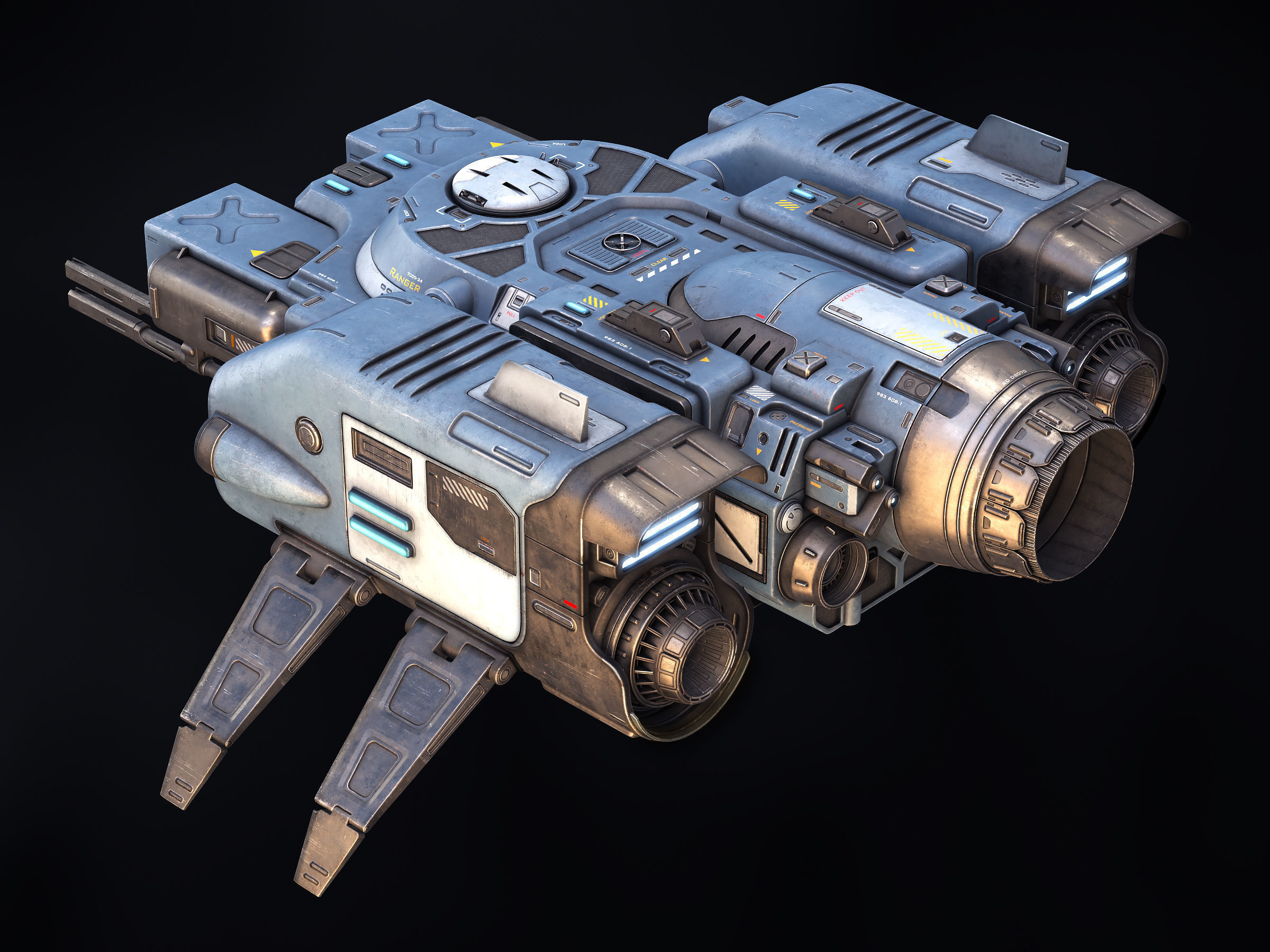 Ranger Spaceship 3D model_3
