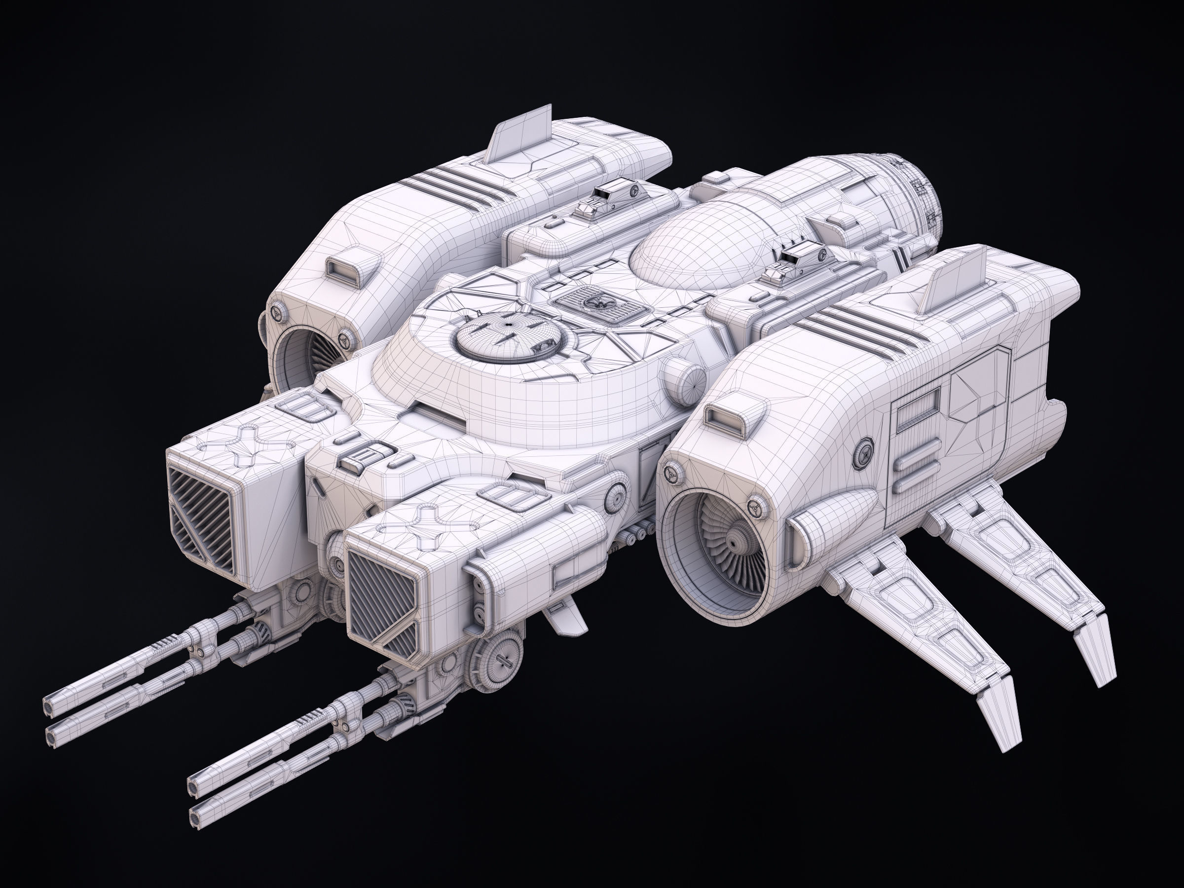 Ranger Spaceship 3D model_9