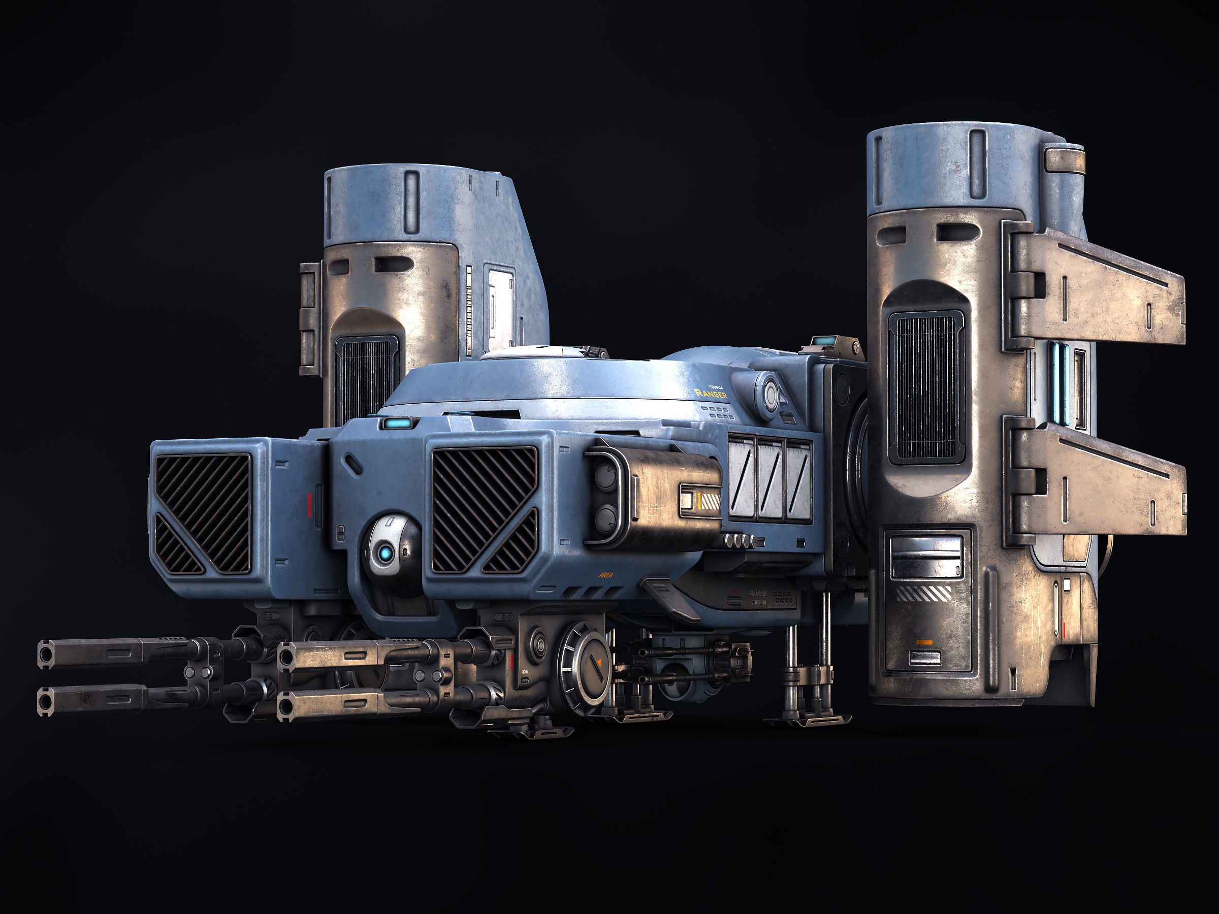 Ranger Spaceship 3D model_8