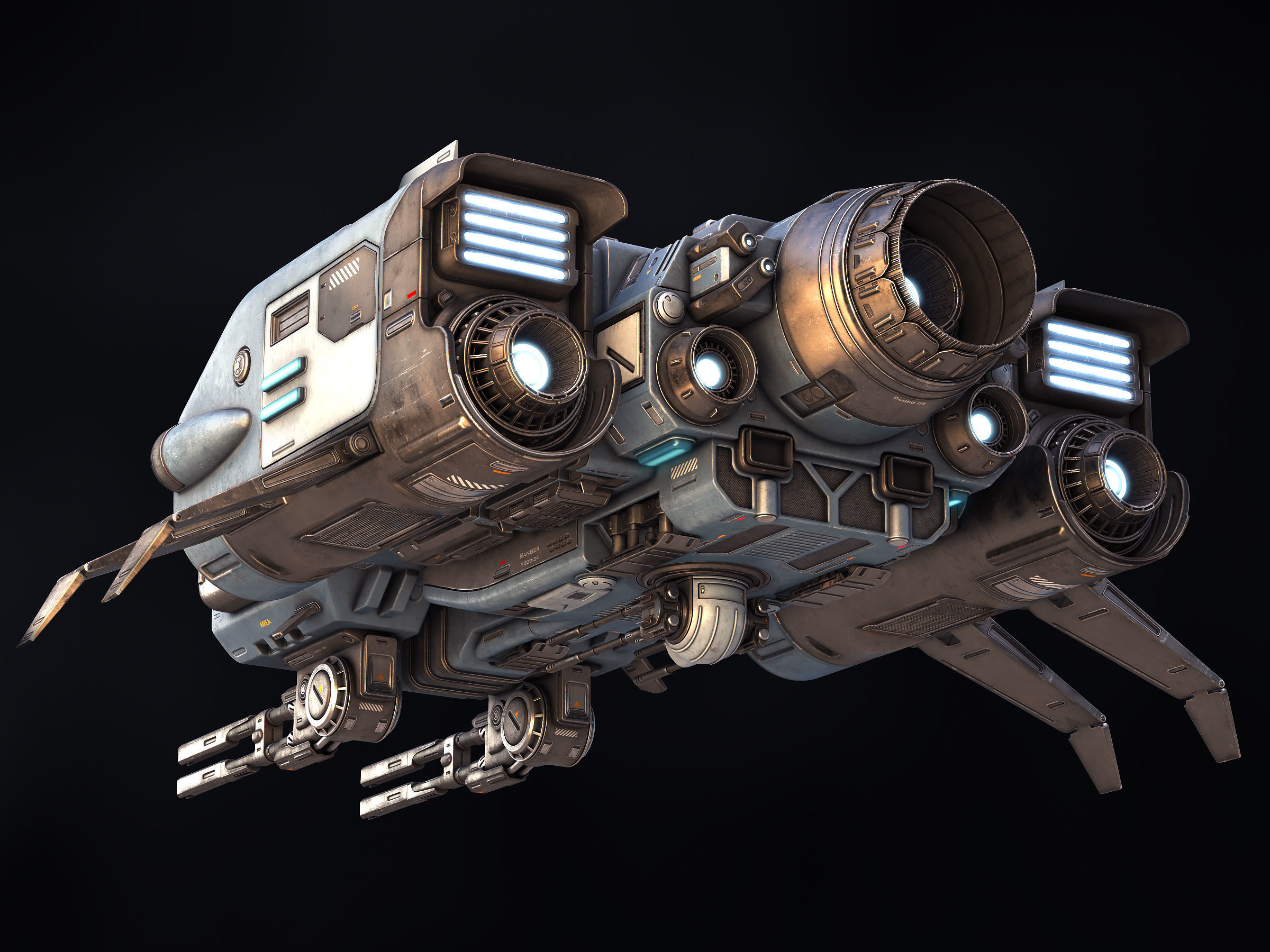 Ranger Spaceship 3D model_4
