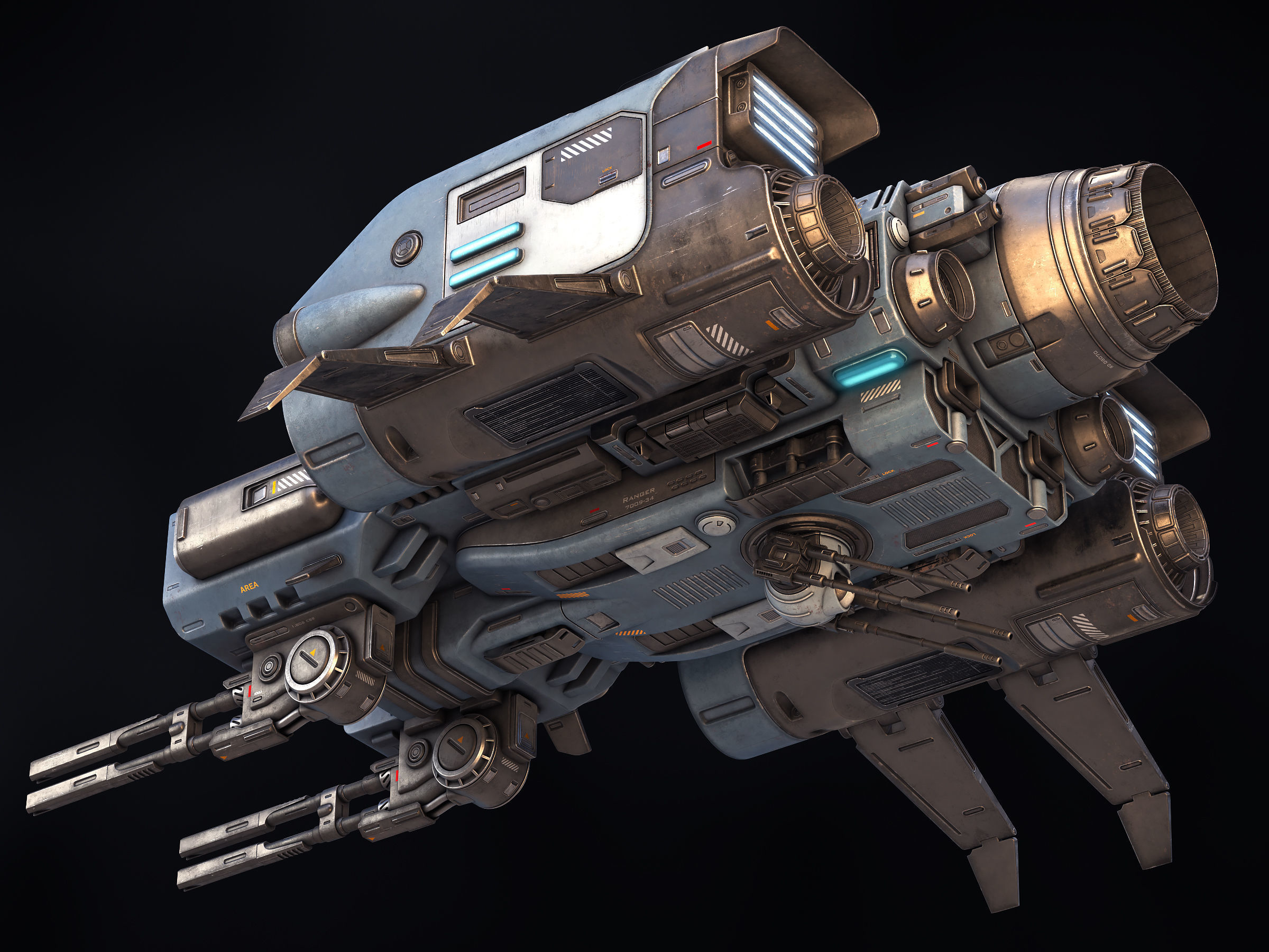 Ranger Spaceship 3D model_5