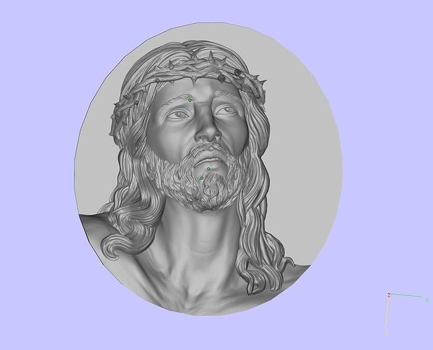jesus head 3D print model