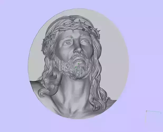 jesus head 3D print model