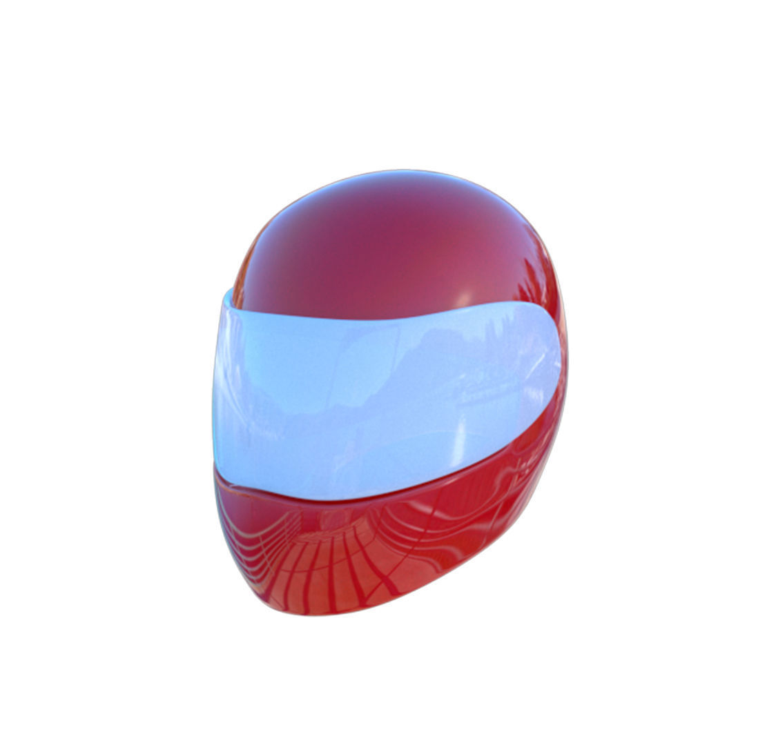 Bike Helmet 3D model_2