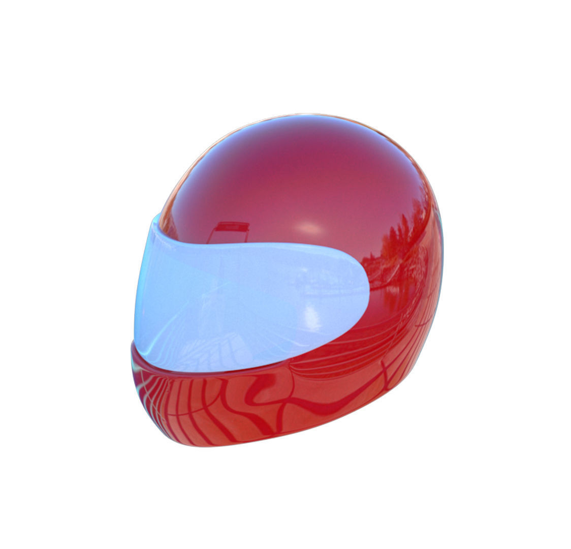 Bike Helmet 3D model_4