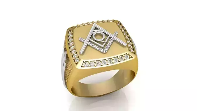 Q - LETTER  SIGNET RING 3D print model