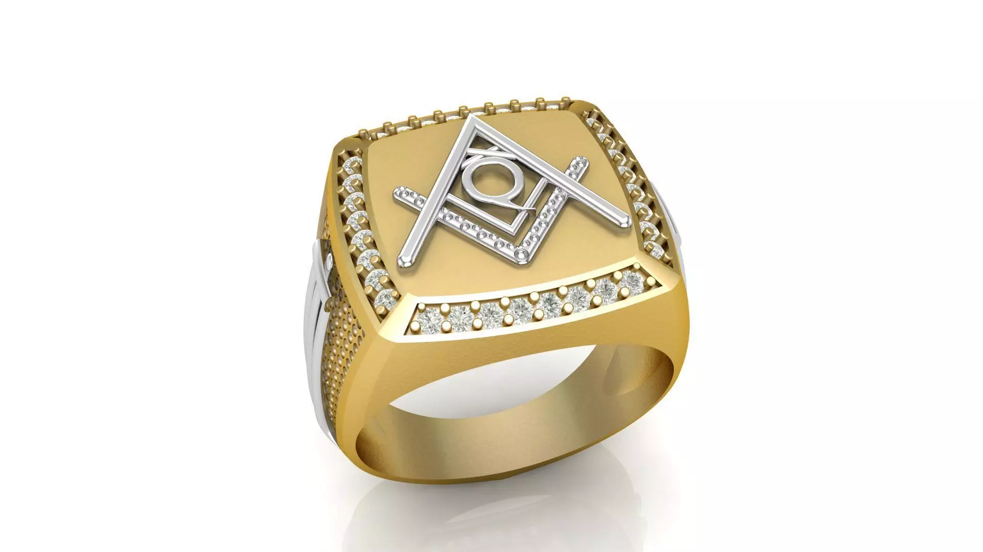 Q - LETTER  SIGNET RING 3D print model_0