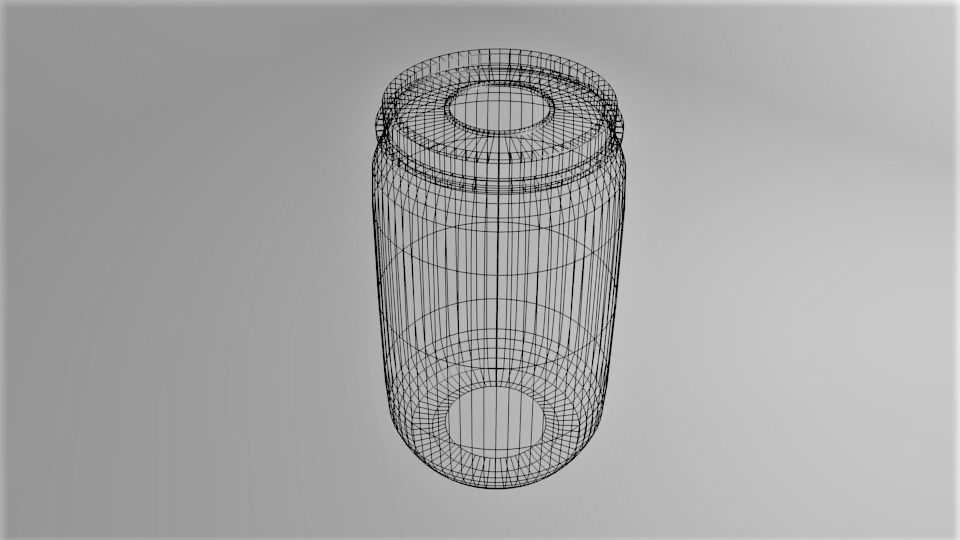 Barrel Plastic 1 3D model_5
