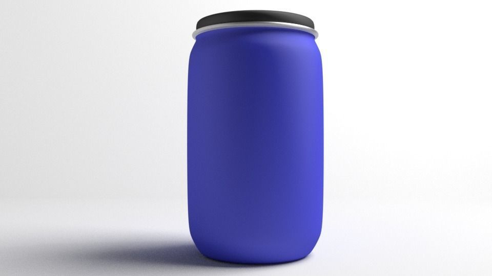 Barrel Plastic 1 3D model_1