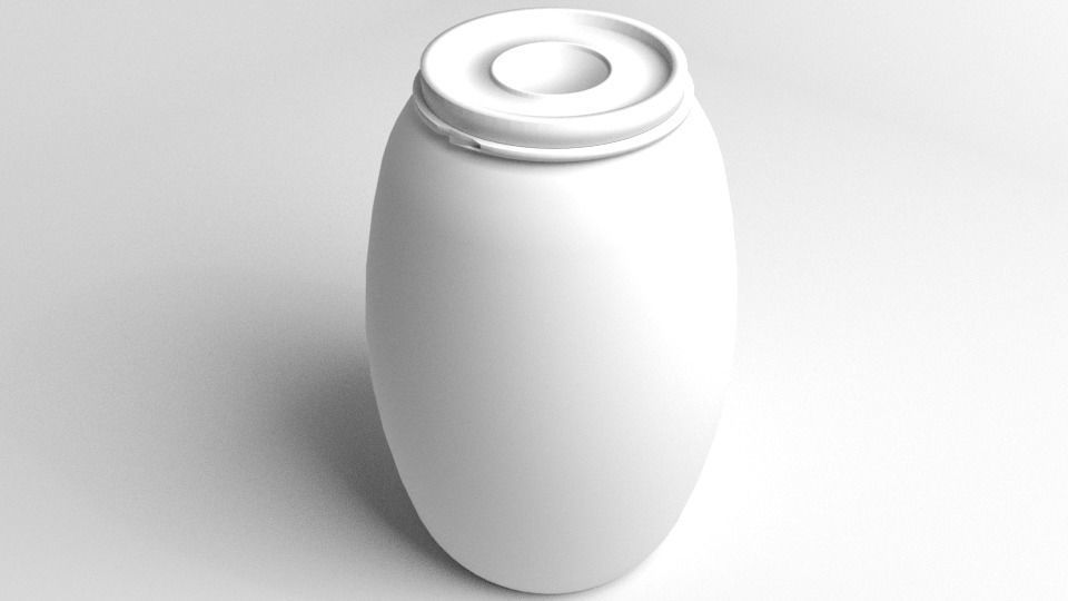 Barrel Plastic 3 3D model_4