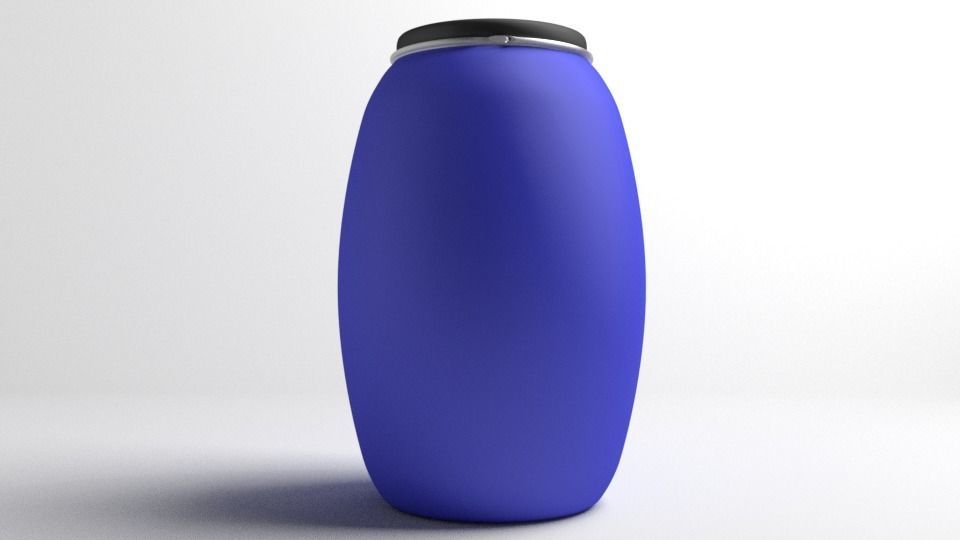 Barrel Plastic 3 3D model_1