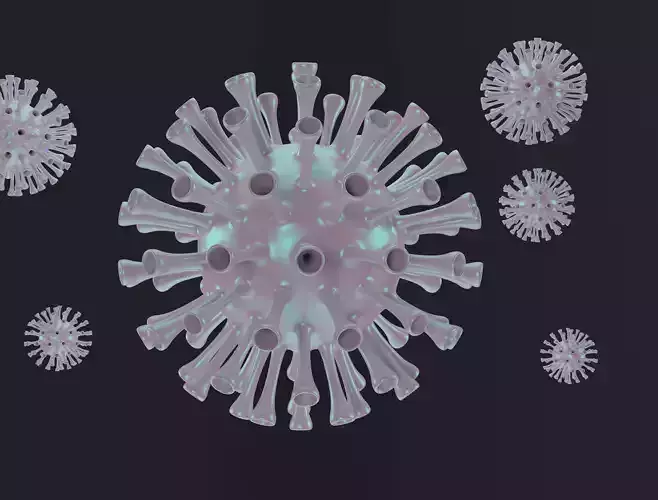 Corona Virus 3D model Free 3D model