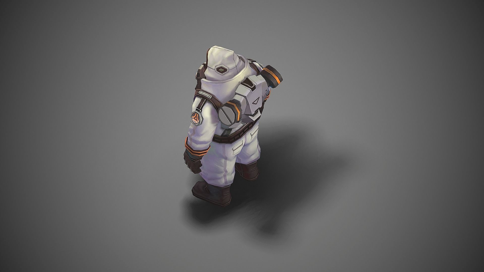 Bio Chemical Soldier Biotech --P2 Low-poly 3D model_5