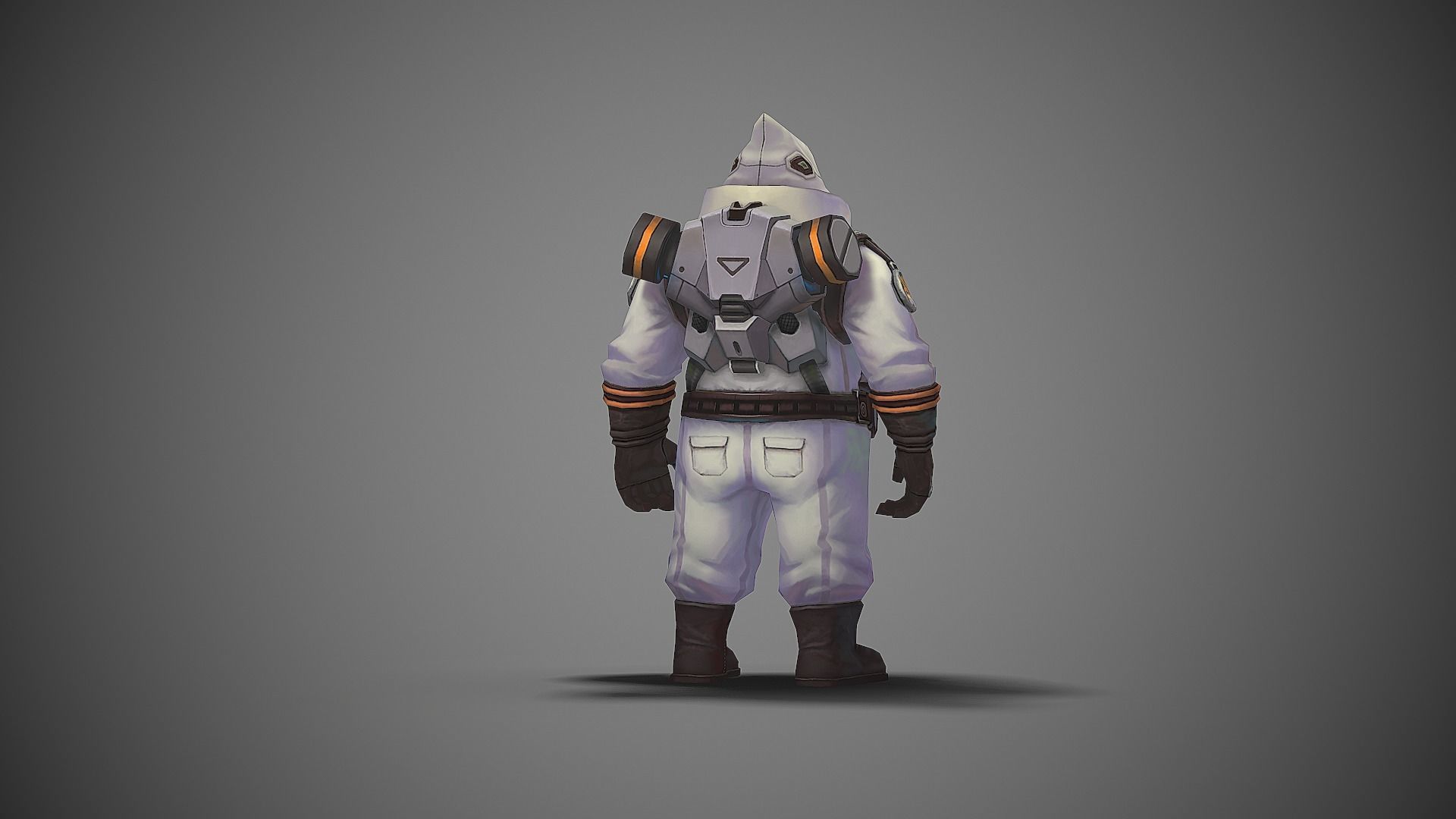 Bio Chemical Soldier Biotech --P2 Low-poly 3D model_3