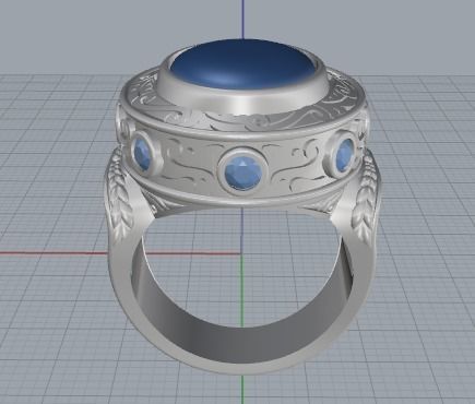 Beautiful ring 3D print model_8