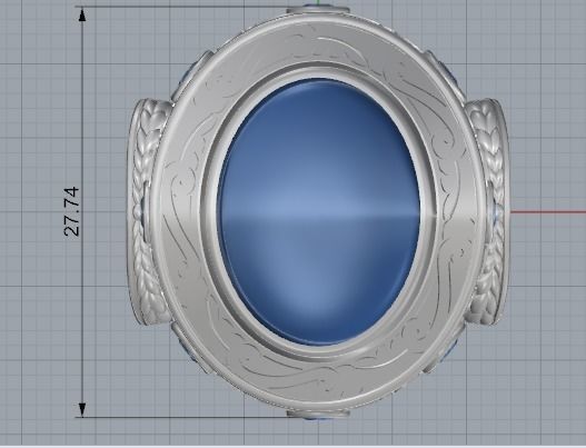 Beautiful ring 3D print model_5