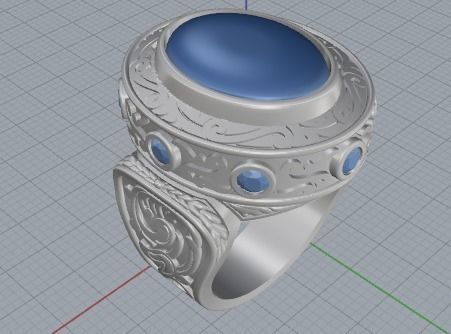 Beautiful ring 3D print model_7