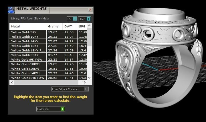 Beautiful ring 3D print model_6