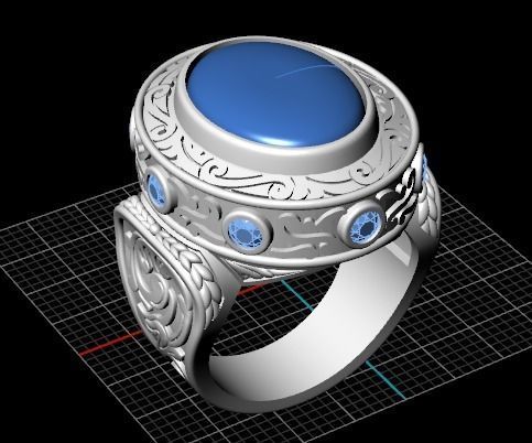 Beautiful ring 3D print model_10