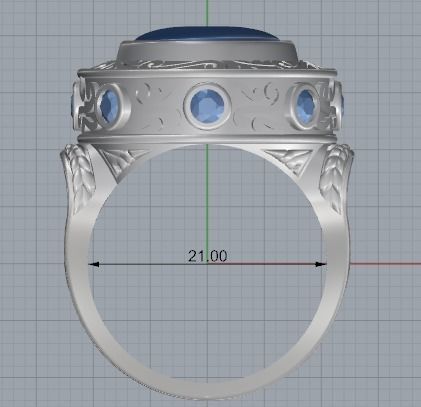 Beautiful ring 3D print model_4