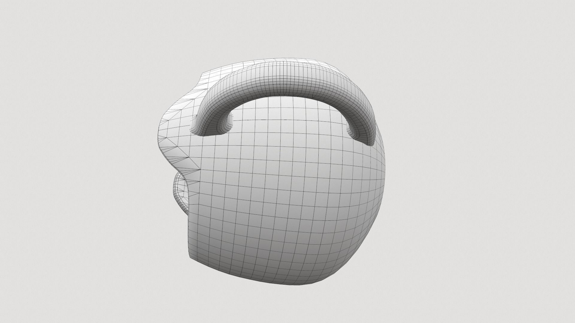 Black cat cup 3D model_11