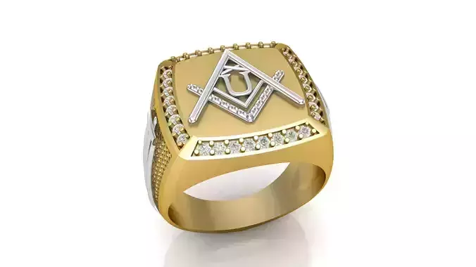 U - LETTER  SIGNET RING