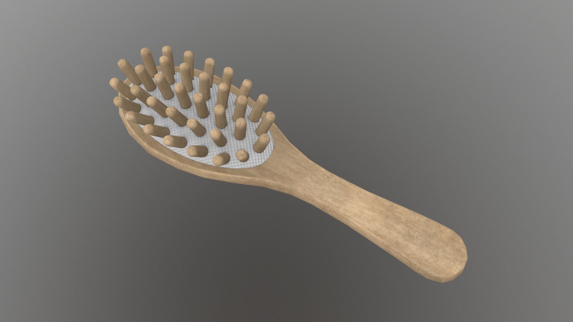 Massage Comb Low-poly 3D model_0