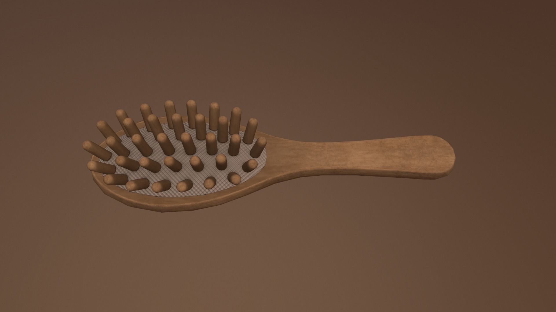 Massage Comb Low-poly 3D model_20