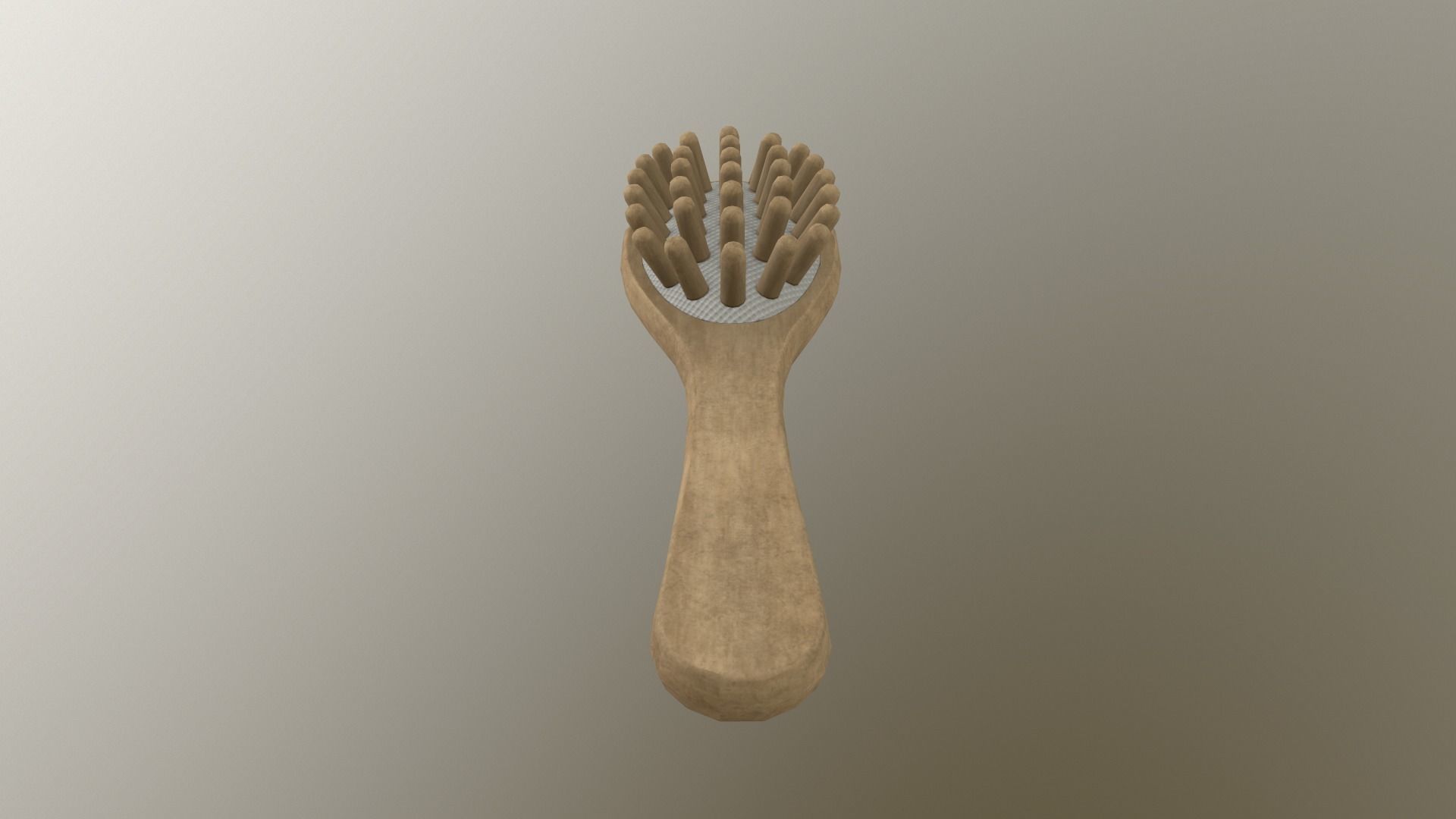 Massage Comb Low-poly 3D model_29