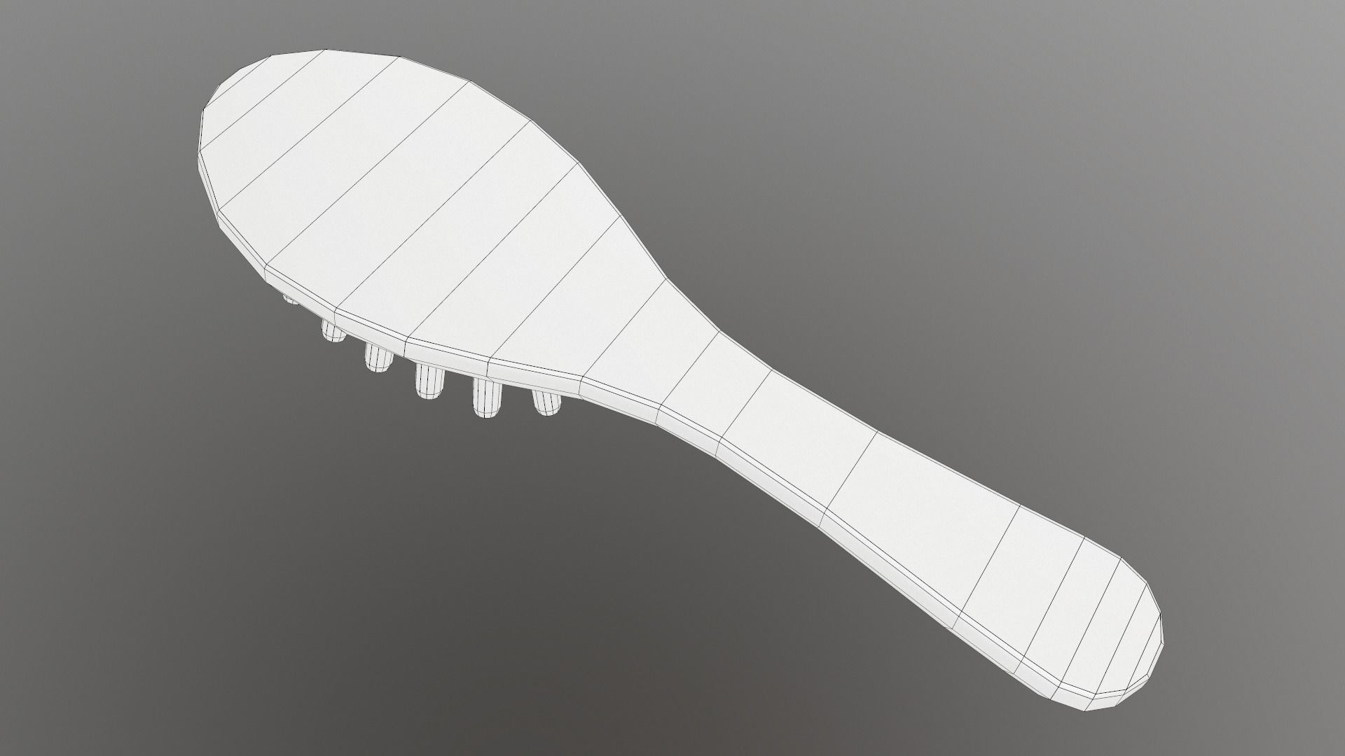 Massage Comb Low-poly 3D model_40