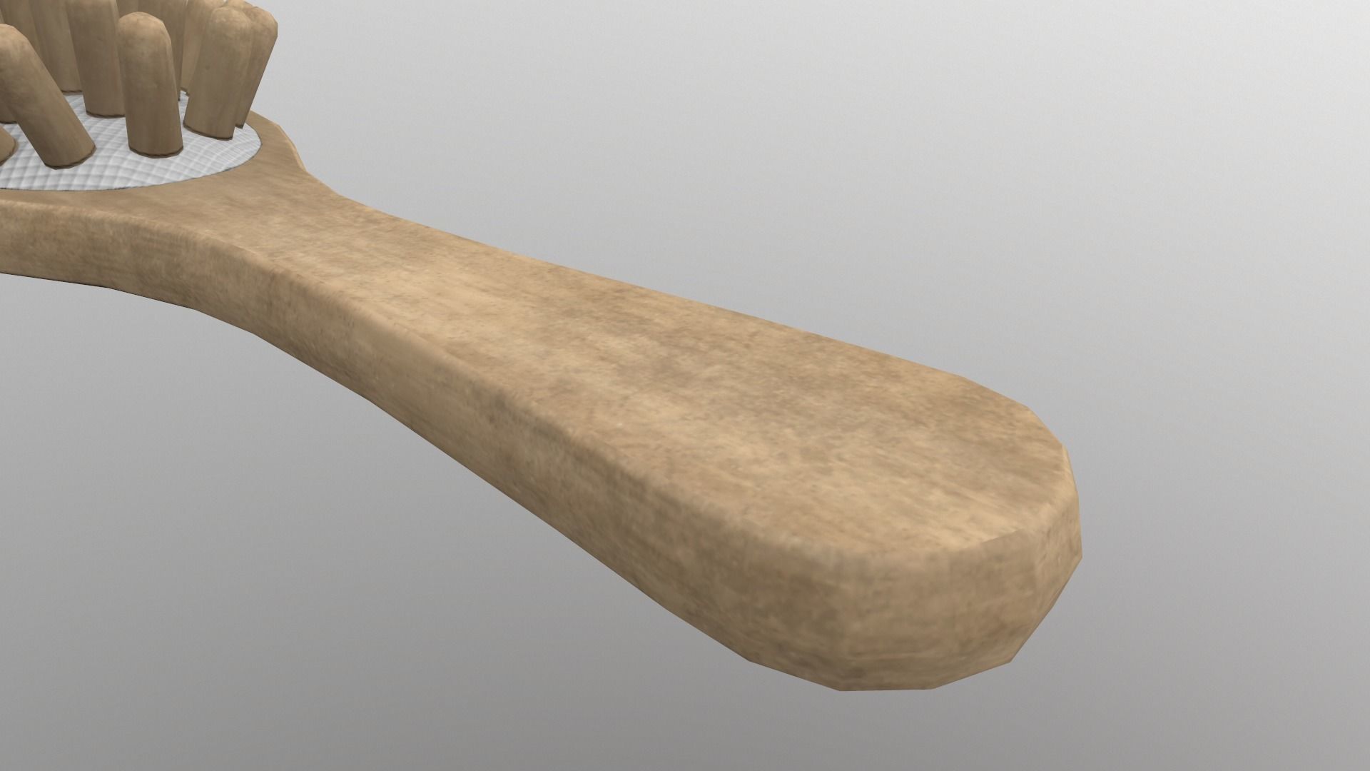 Massage Comb Low-poly 3D model_12