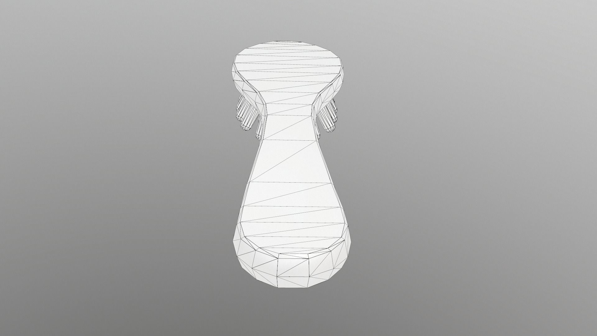 Massage Comb Low-poly 3D model_53