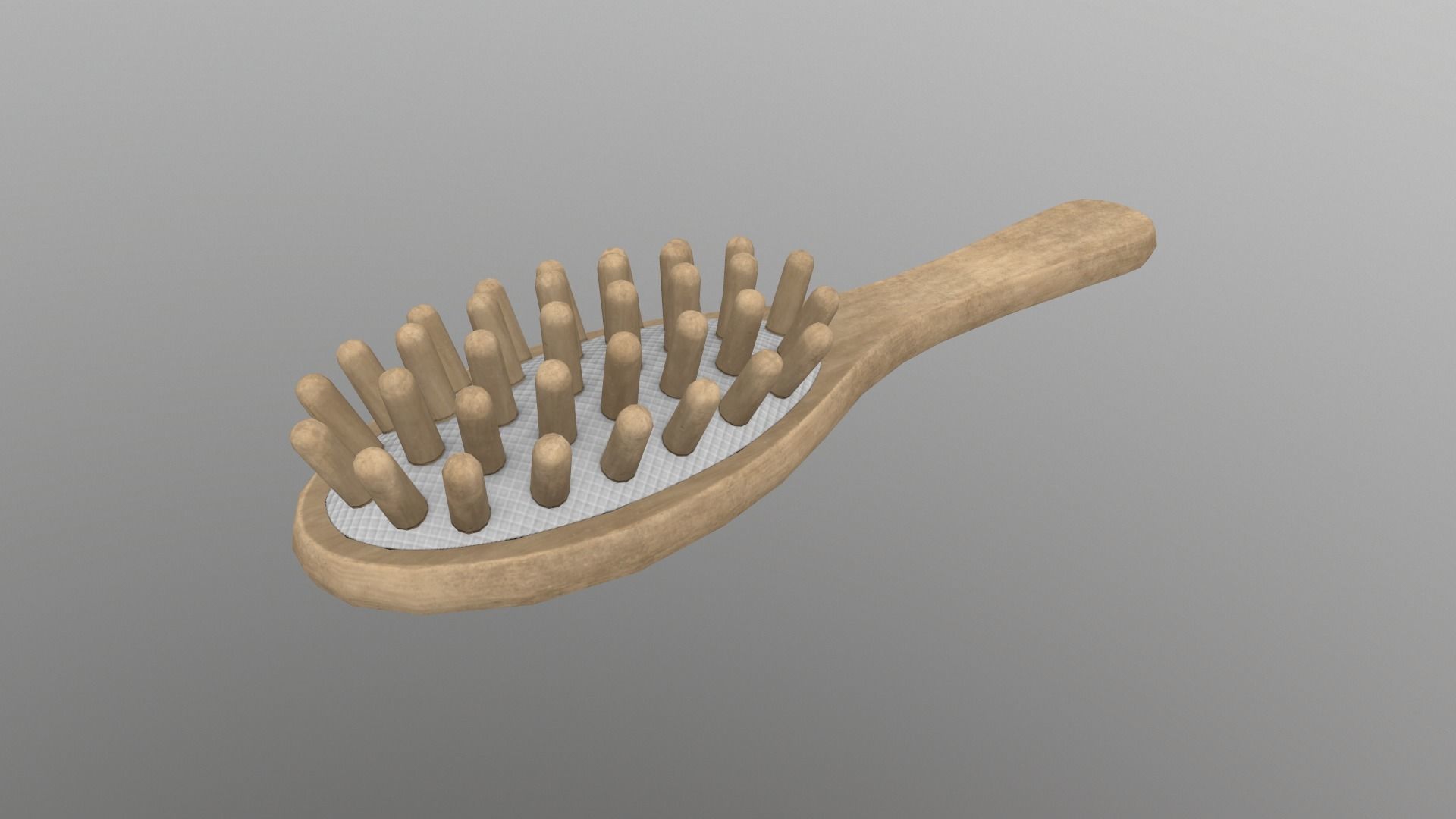 Massage Comb Low-poly 3D model_1