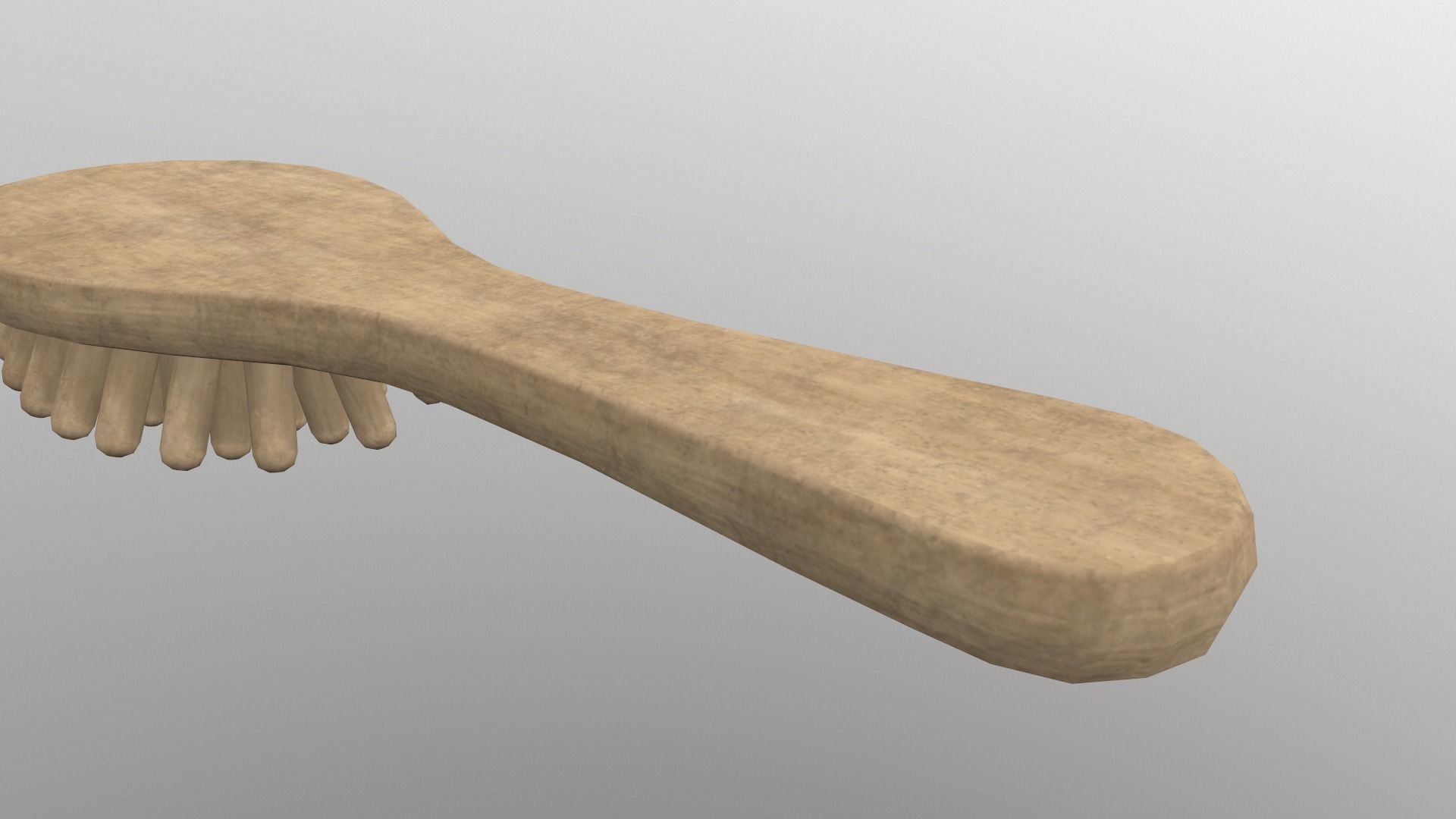 Massage Comb Low-poly 3D model_14