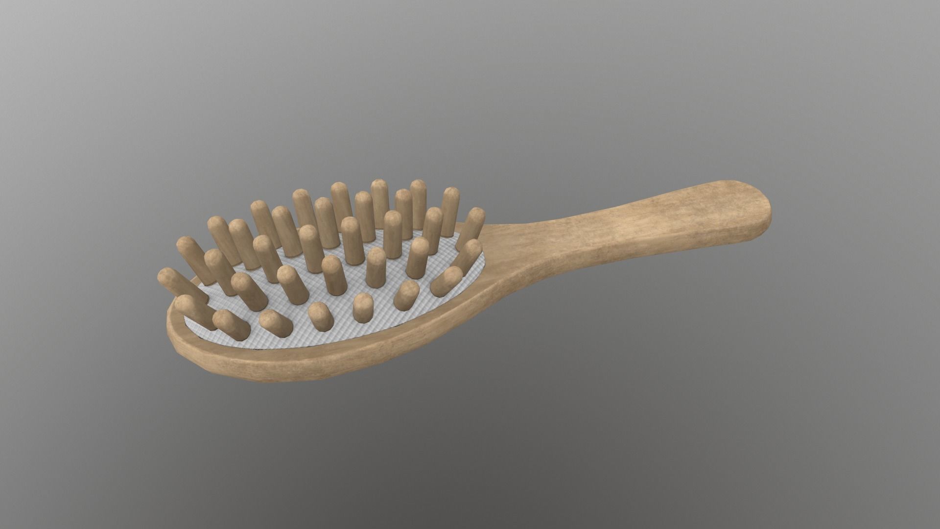Massage Comb Low-poly 3D model_32