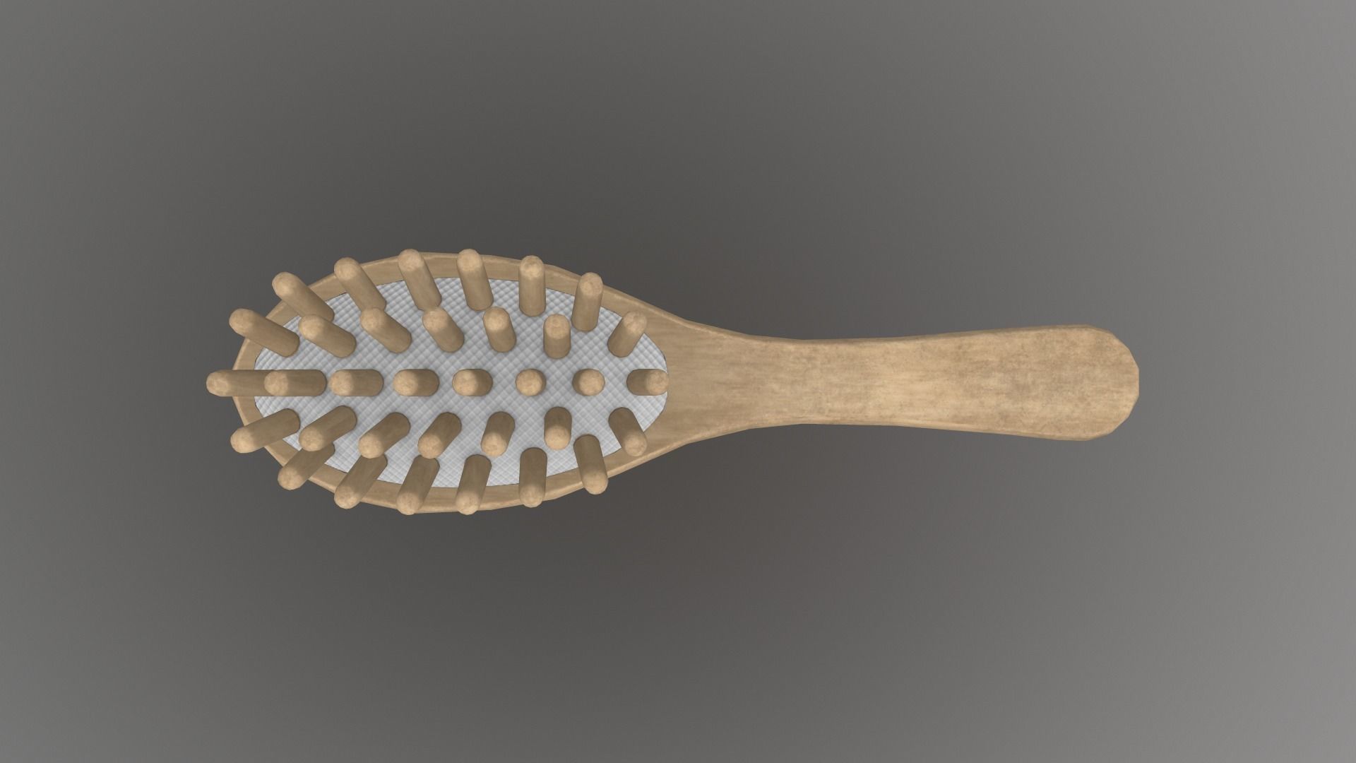 Massage Comb Low-poly 3D model_2