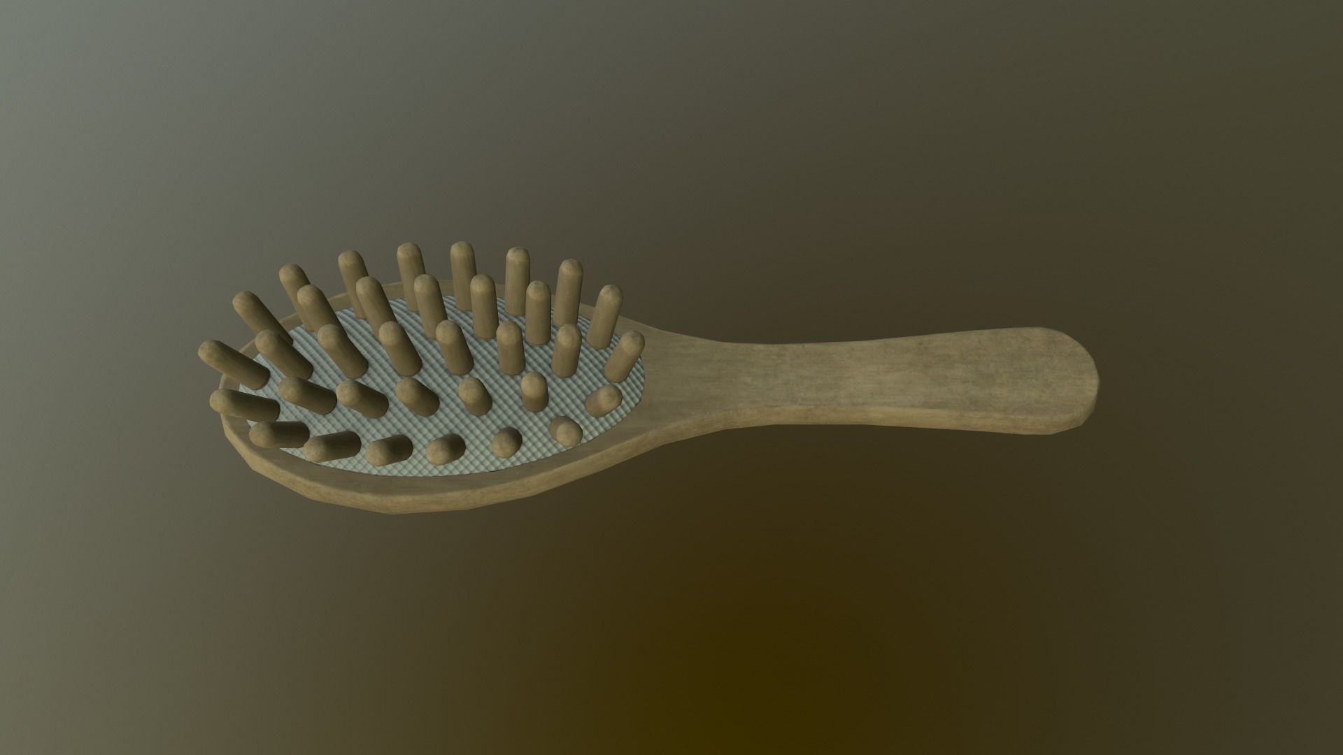 Massage Comb Low-poly 3D model_18