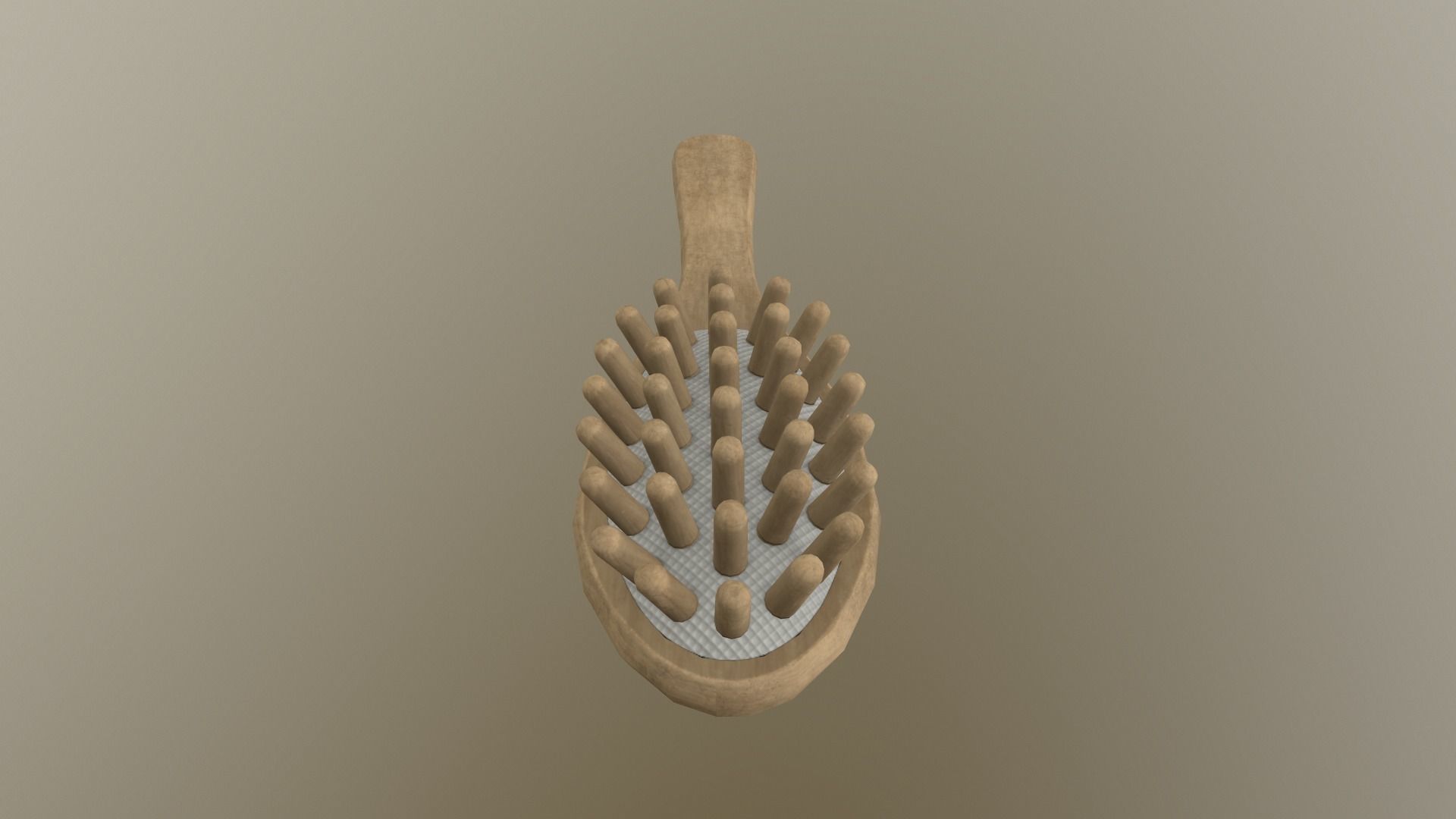 Massage Comb Low-poly 3D model_28