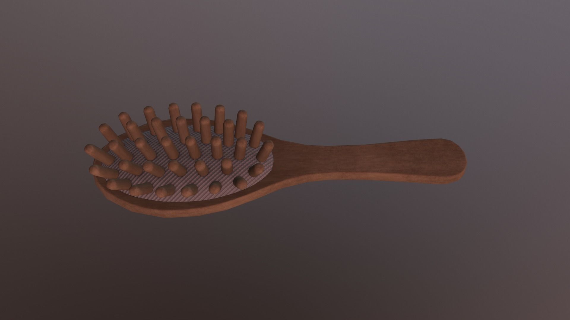 Massage Comb Low-poly 3D model_25