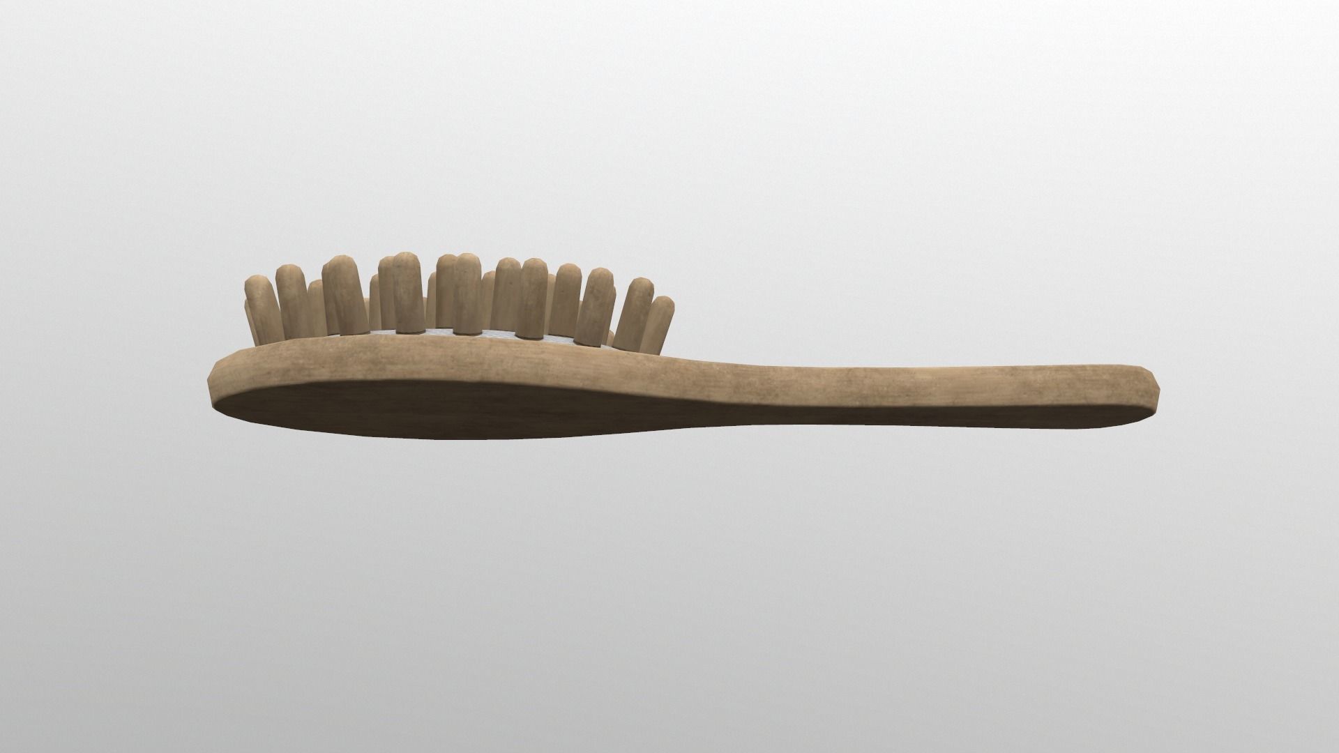 Massage Comb Low-poly 3D model_4